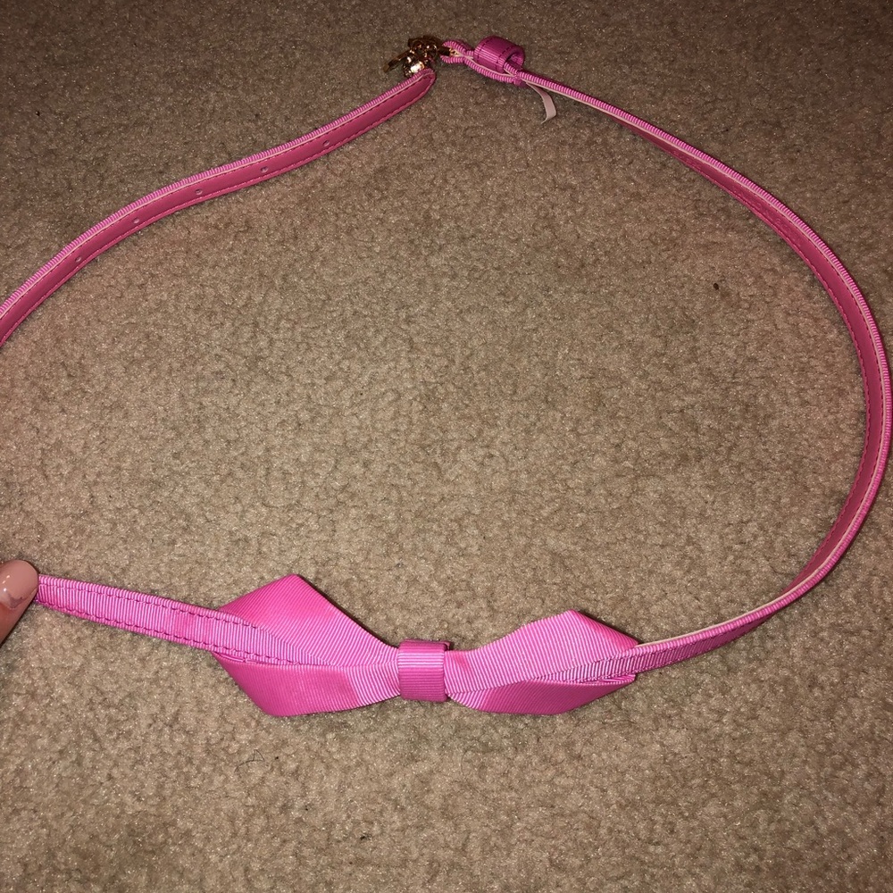 Lilly Pulitzer pink bow belt